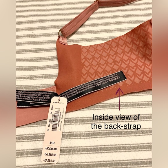 NEW! Victoria’s Secret Peach Push-Up Bra - Picture 5 of 6